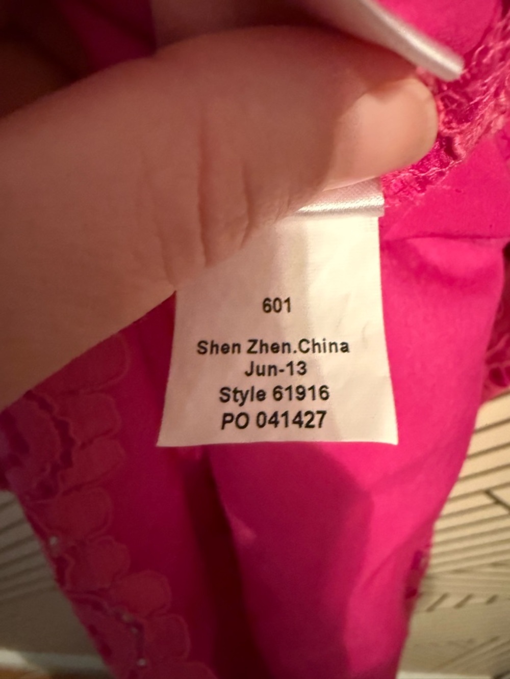 Lilly Pulitzer Aaliyah Dress Hot Pink Lace Mini Dress with Tie Back Size 2 Lace - Picture 14 of 15